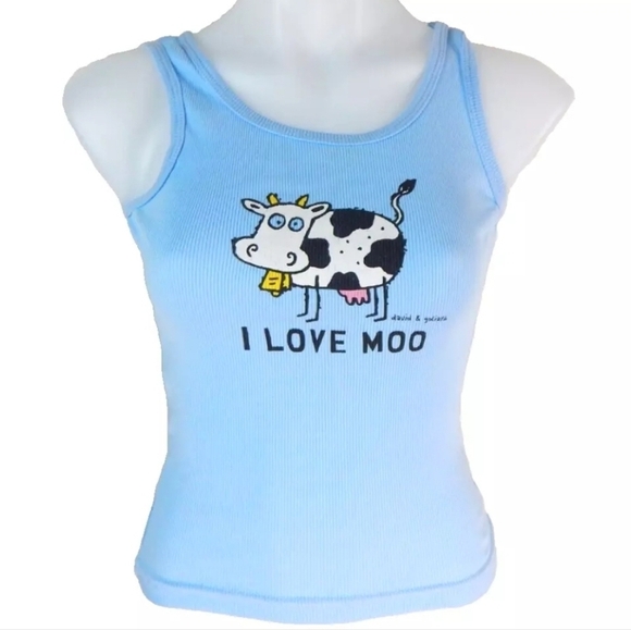 David & Goliath Y2K Cow Graphic Tank - Picture 1 of 4